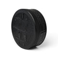 Black on Black Embossed Leather Croc Ruk Can