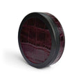 Black on Maroon Embossed Croc Ruk Can Slim