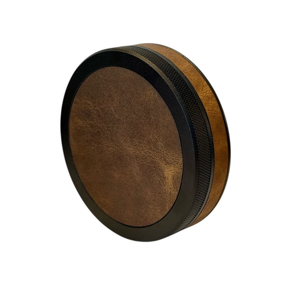 Black on Brown Leather Ruk Slim Can